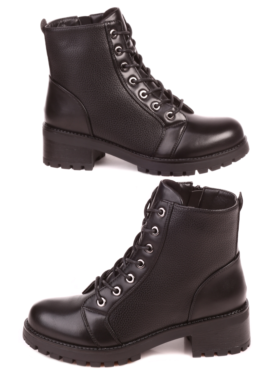 Ежедневни дамски боти в черно 2R-21606 black
