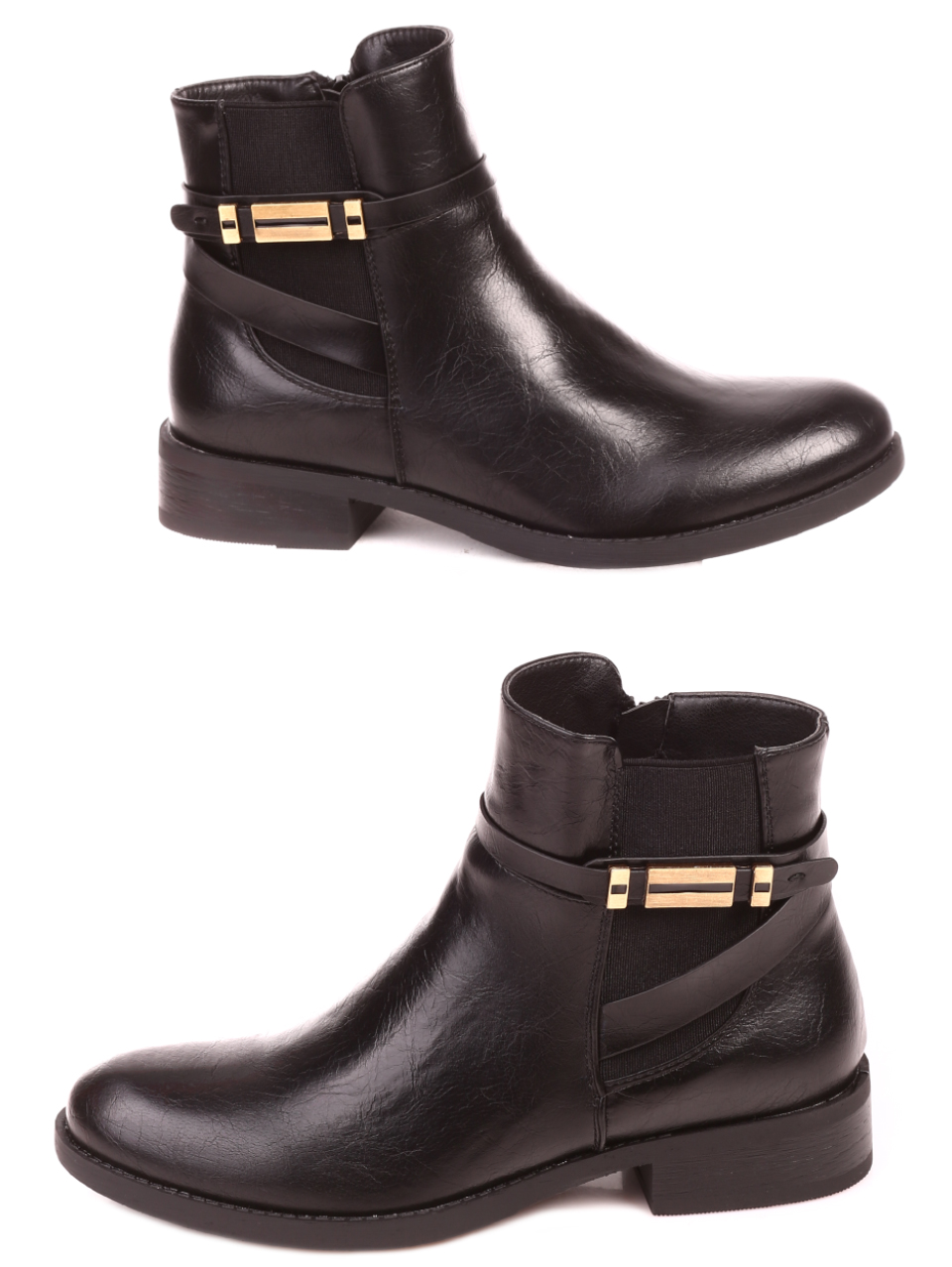 Ежедневни дамски боти в черно 2R-21616 black