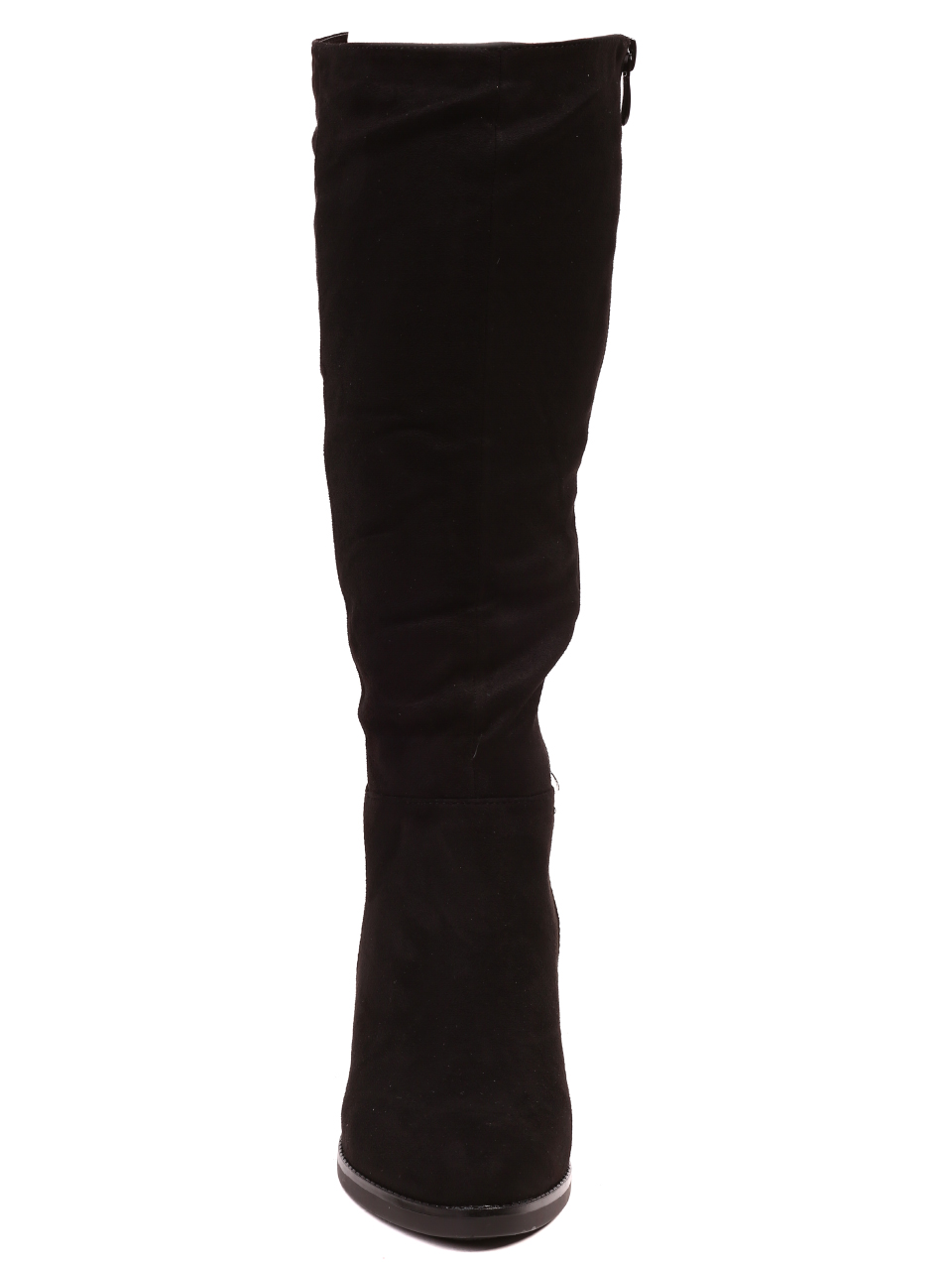 Ежедневни дамски ботуши в черно 1R-21625 black microfiber