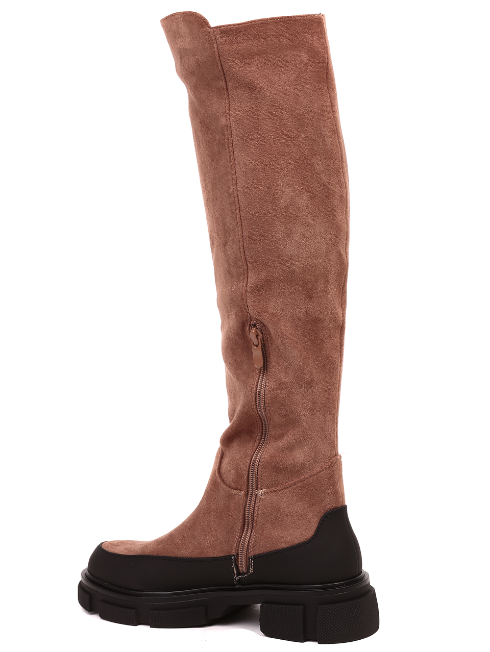 Ежедневни дамски ботуши в бежово 1S-21710 beige