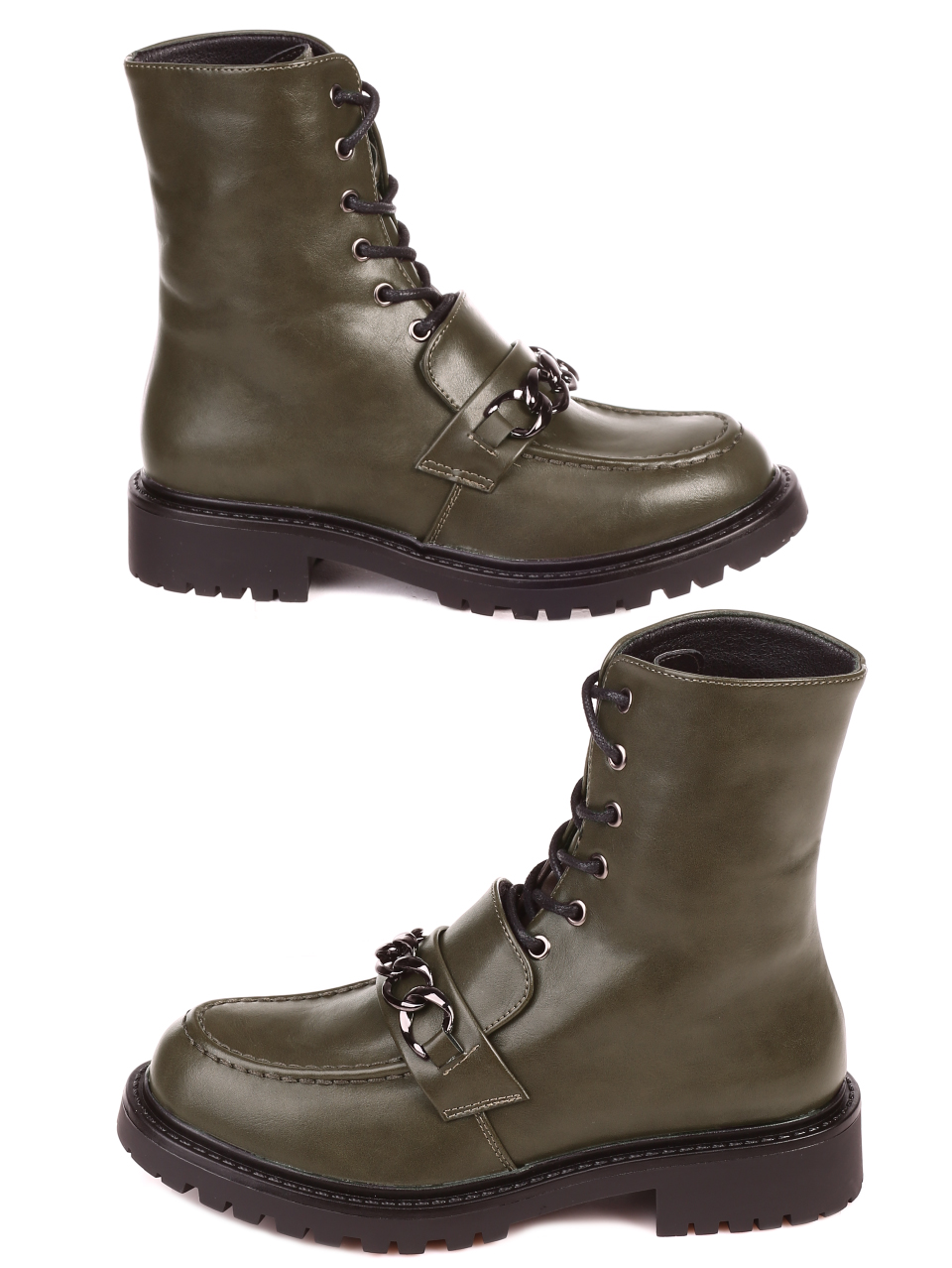 Ежедневни дамски боти в зелено 2S-21712 green