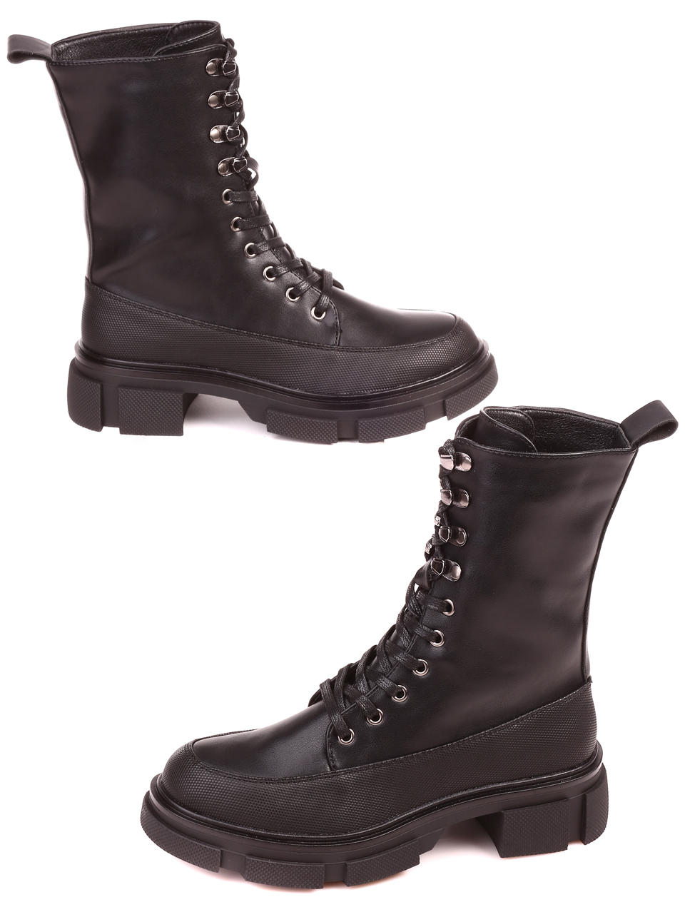 Ежедневни дамски боти в черно 2S-21714 black