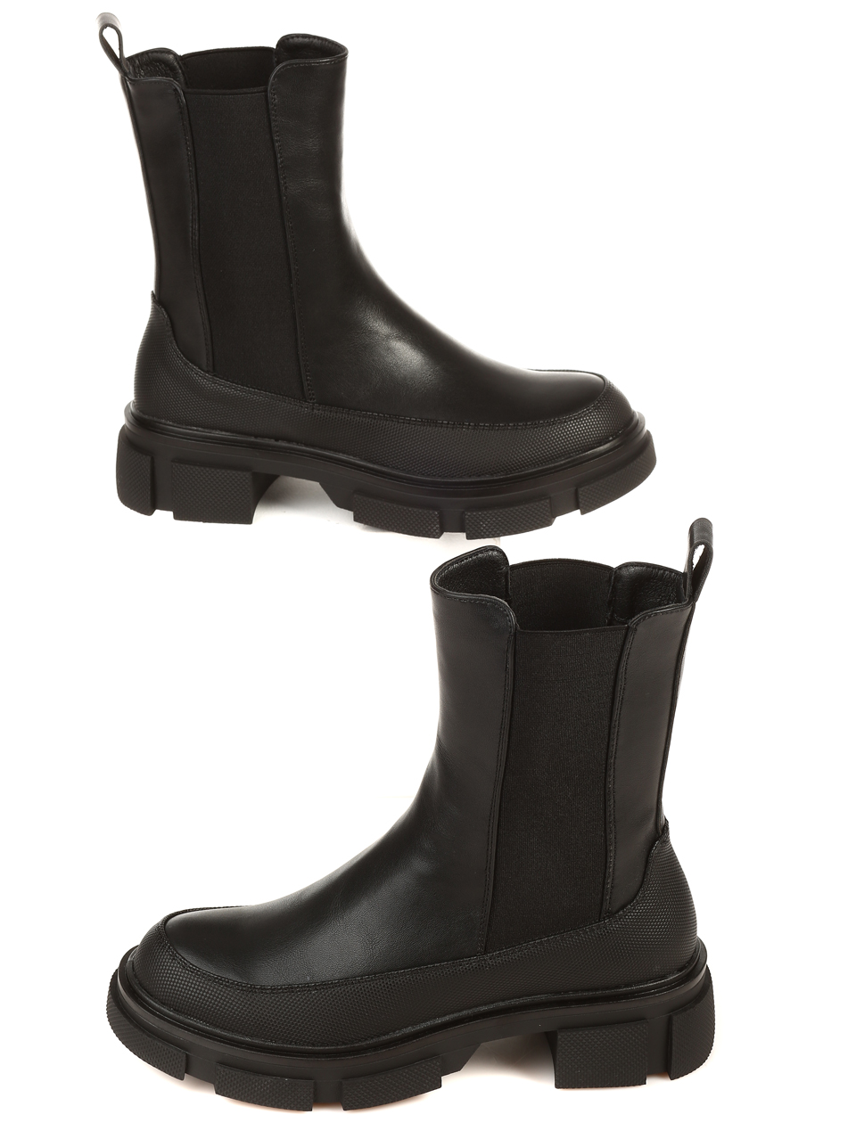 Ежедневни дамски боти в черно 2S-21715 black
