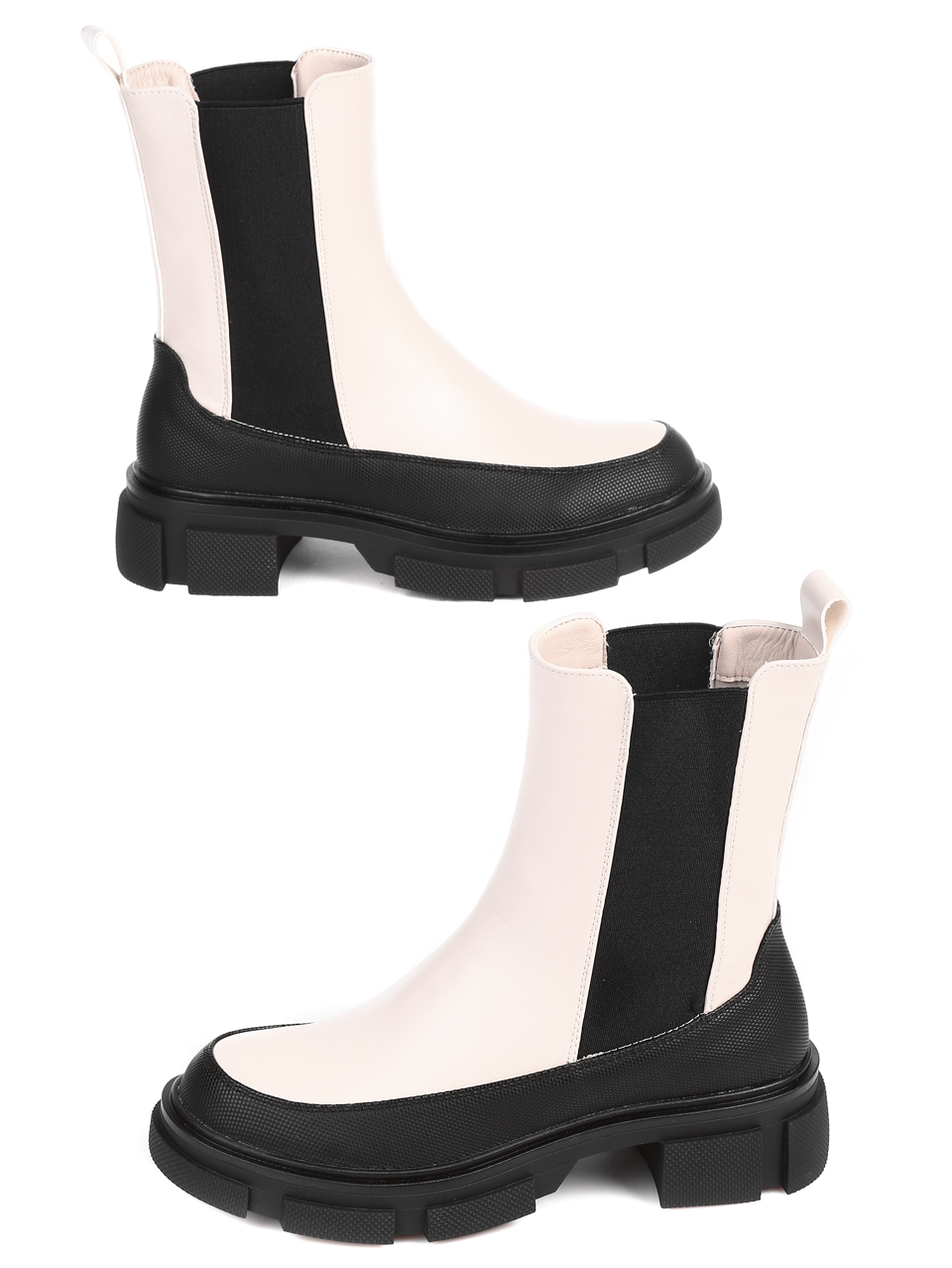 Ежедневни дамски боти в бежово 2S-21715 beige