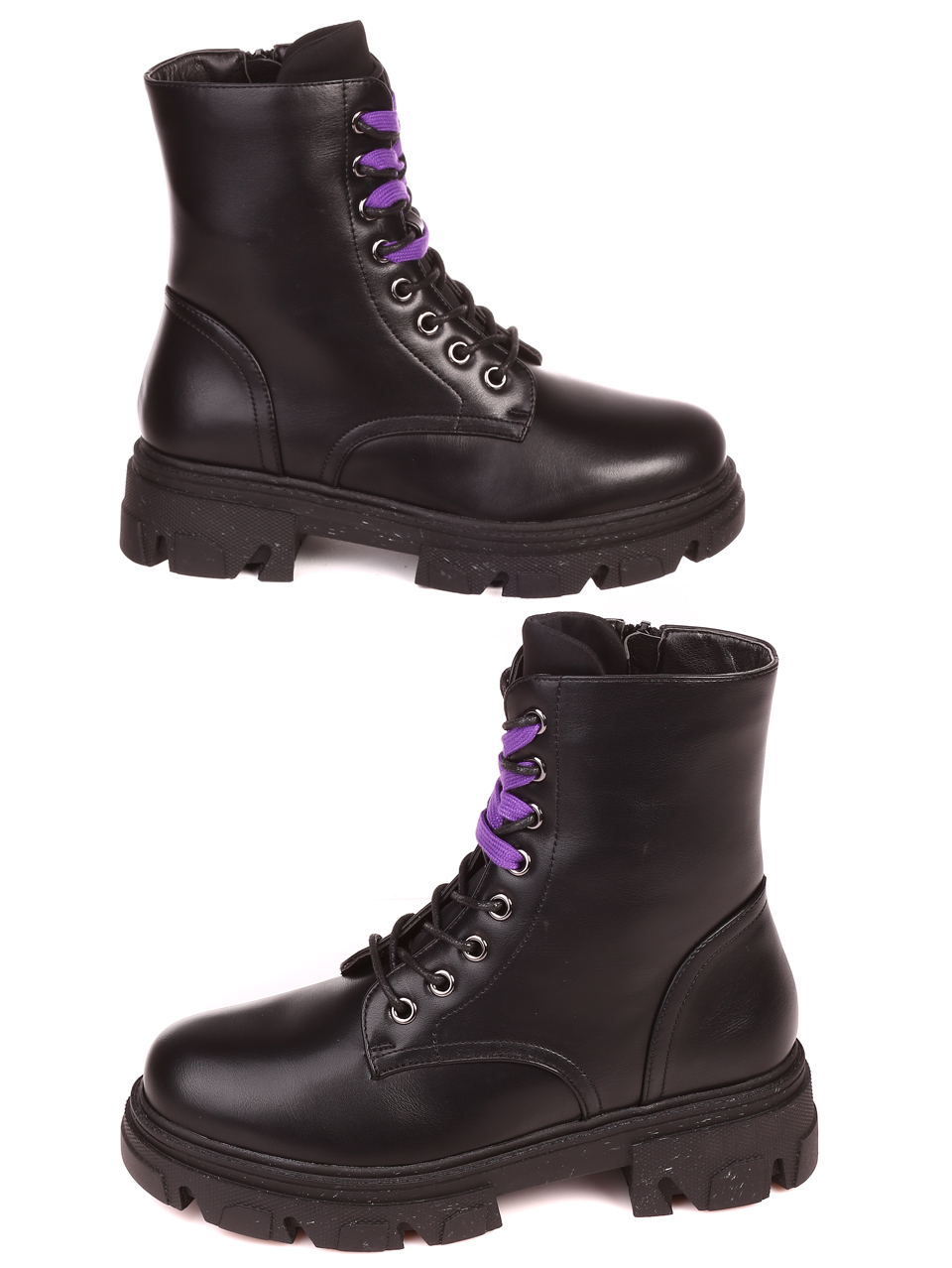 Ежедневни дамски боти в черно 2R-21620 black