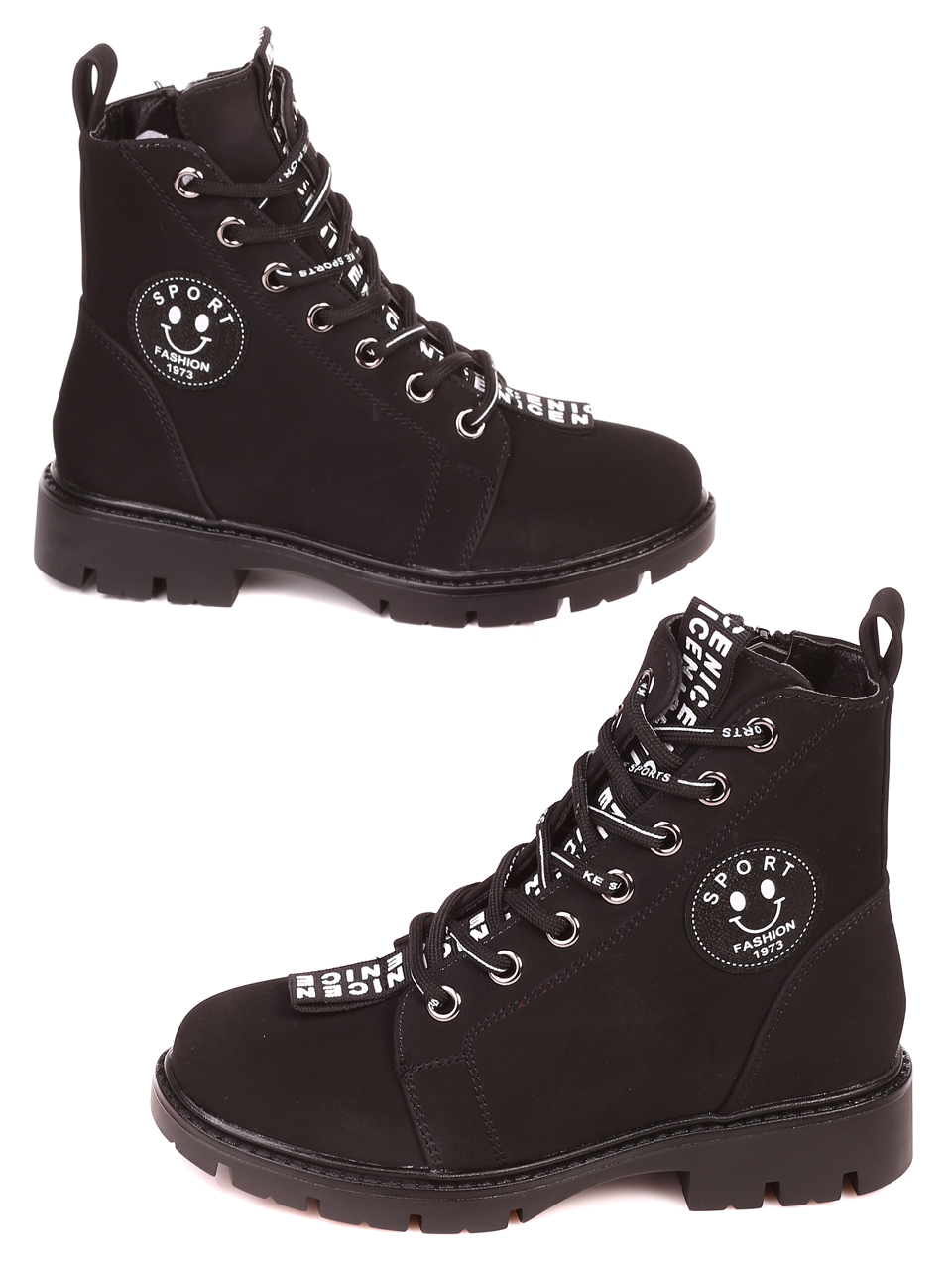 Ежедневни детски боти в черно 19R-21630 black-20539