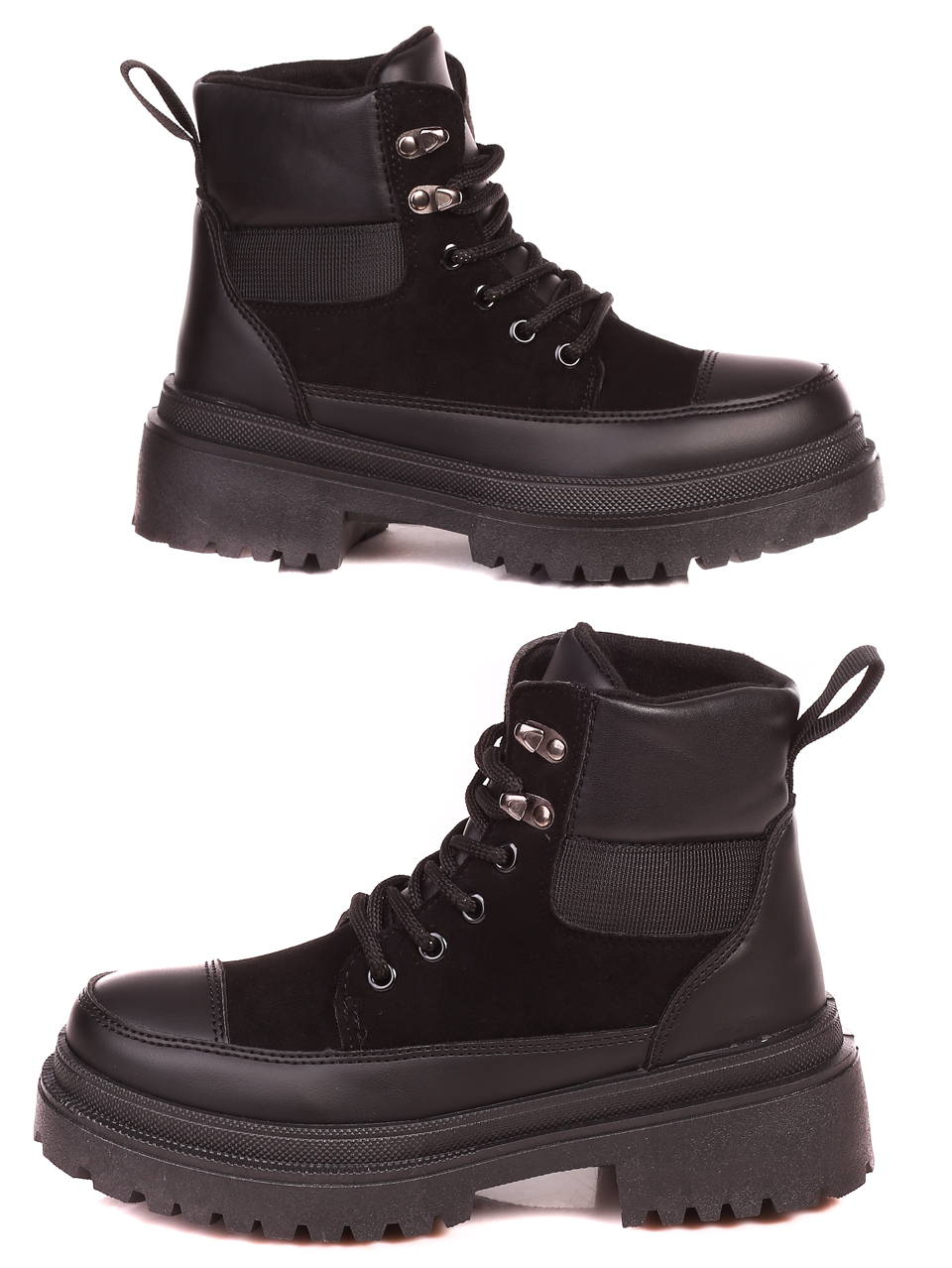 Ежедневни дамски боти в черно 2U-21511 black