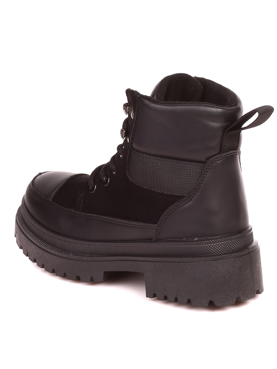 Ежедневни дамски боти в черно 2U-21511 black