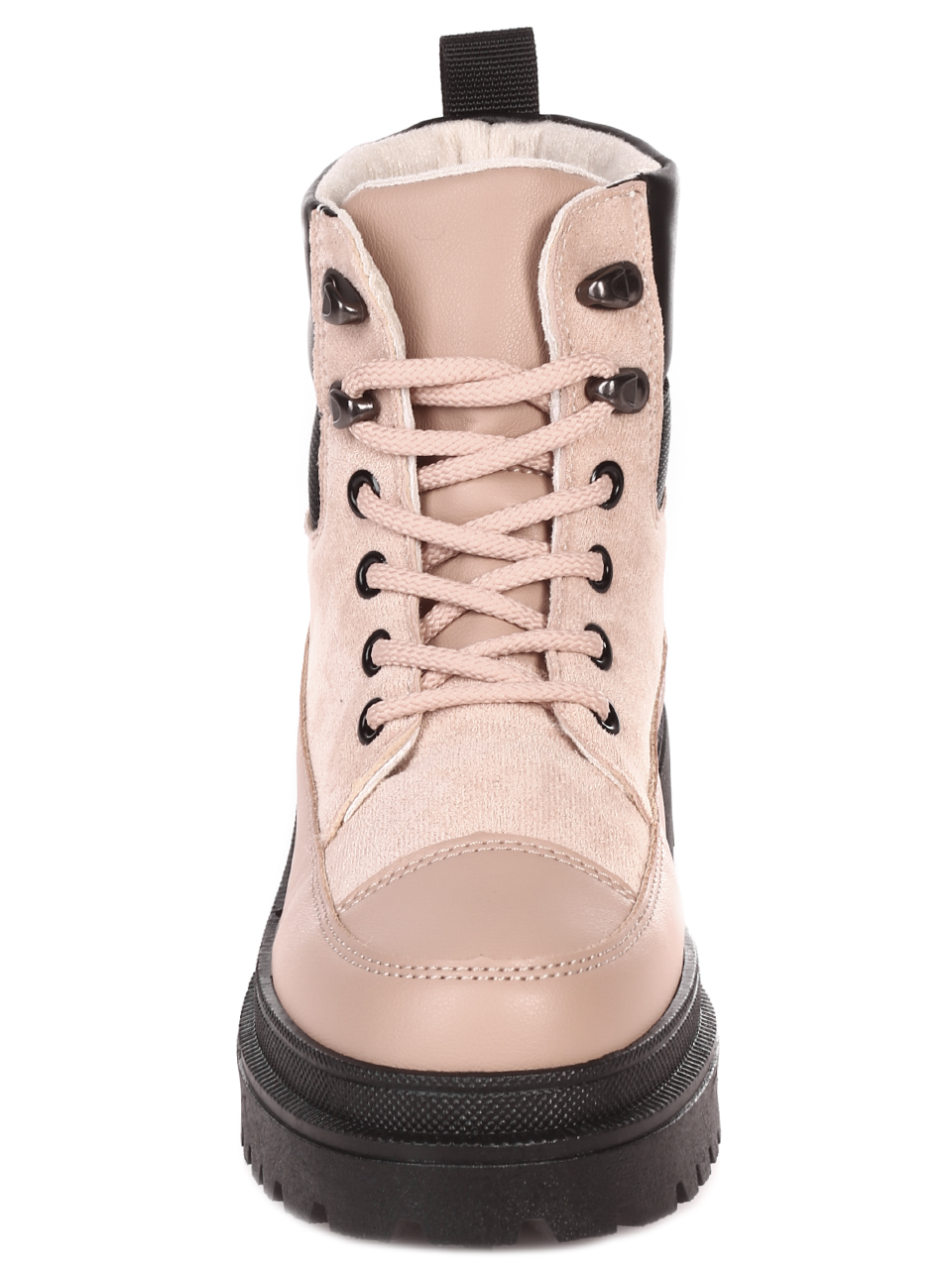 Ежедневни дамски боти в бежово 2U-21511 beige
