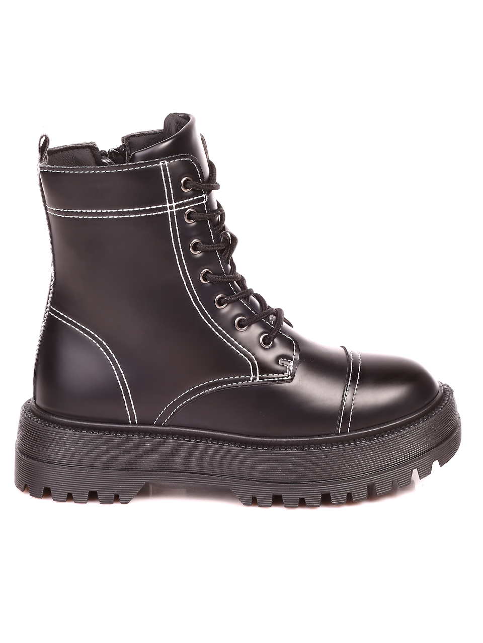 Ежедневни дамски боти в черно 2U-21513 black