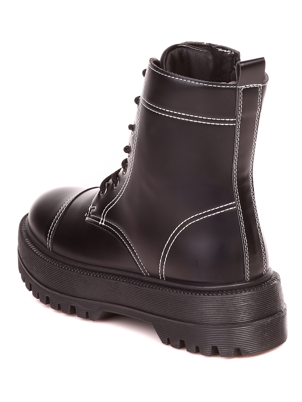 Ежедневни дамски боти в черно 2U-21513 black