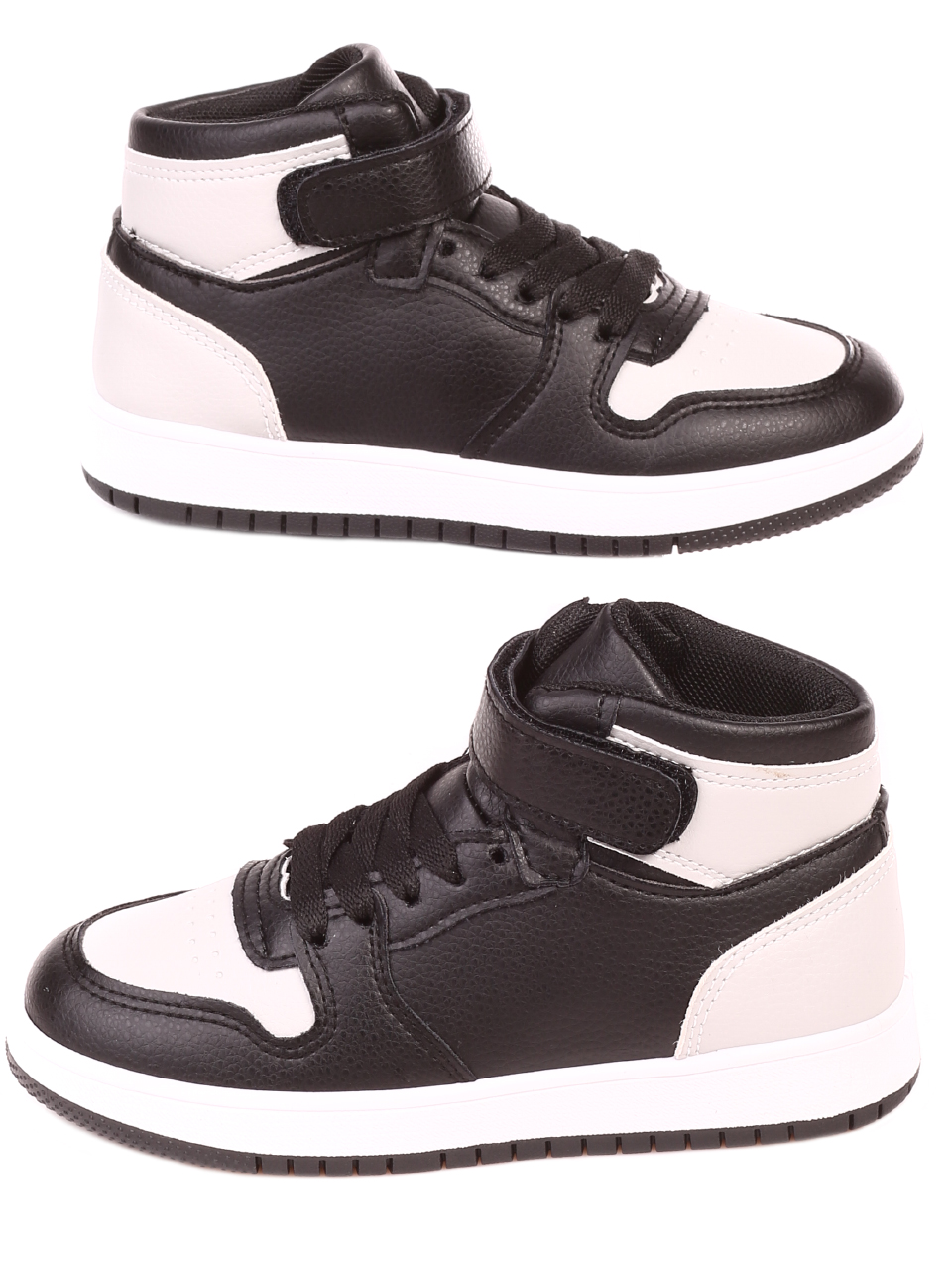 Ежедневни детски кецове в черно и сиво 19U-21524 black/grey