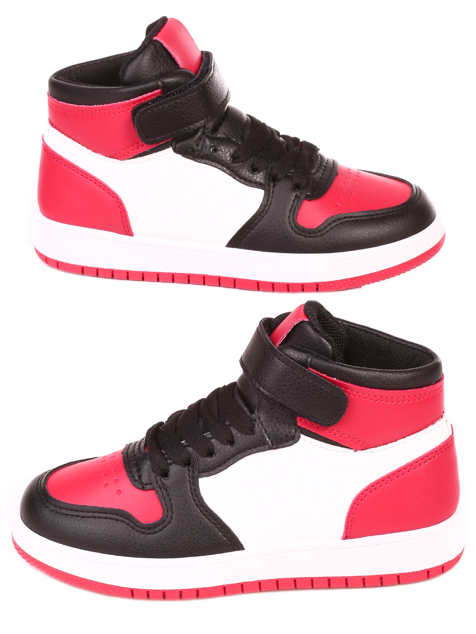 Ежедневни детски кецове в черно и червено 19U-21524 black/red