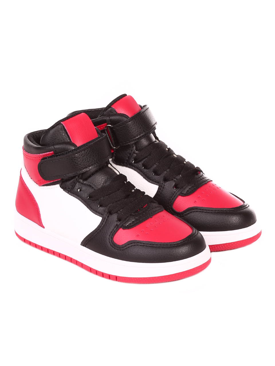 Ежедневни детски кецове в черно и червено 19U-21524 black/red