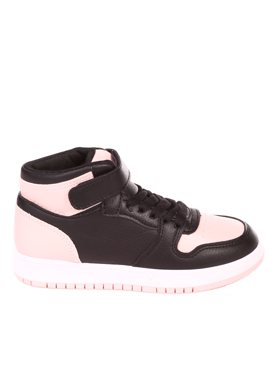 Ежедневни детски кецове в черно и розово 19U-21524 black/pink