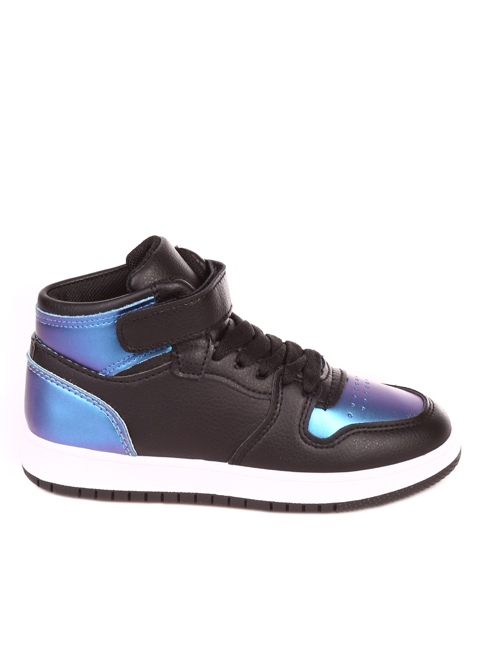 Ежедневни детски кецове в черно и синьо 19U-21524 black/blue
