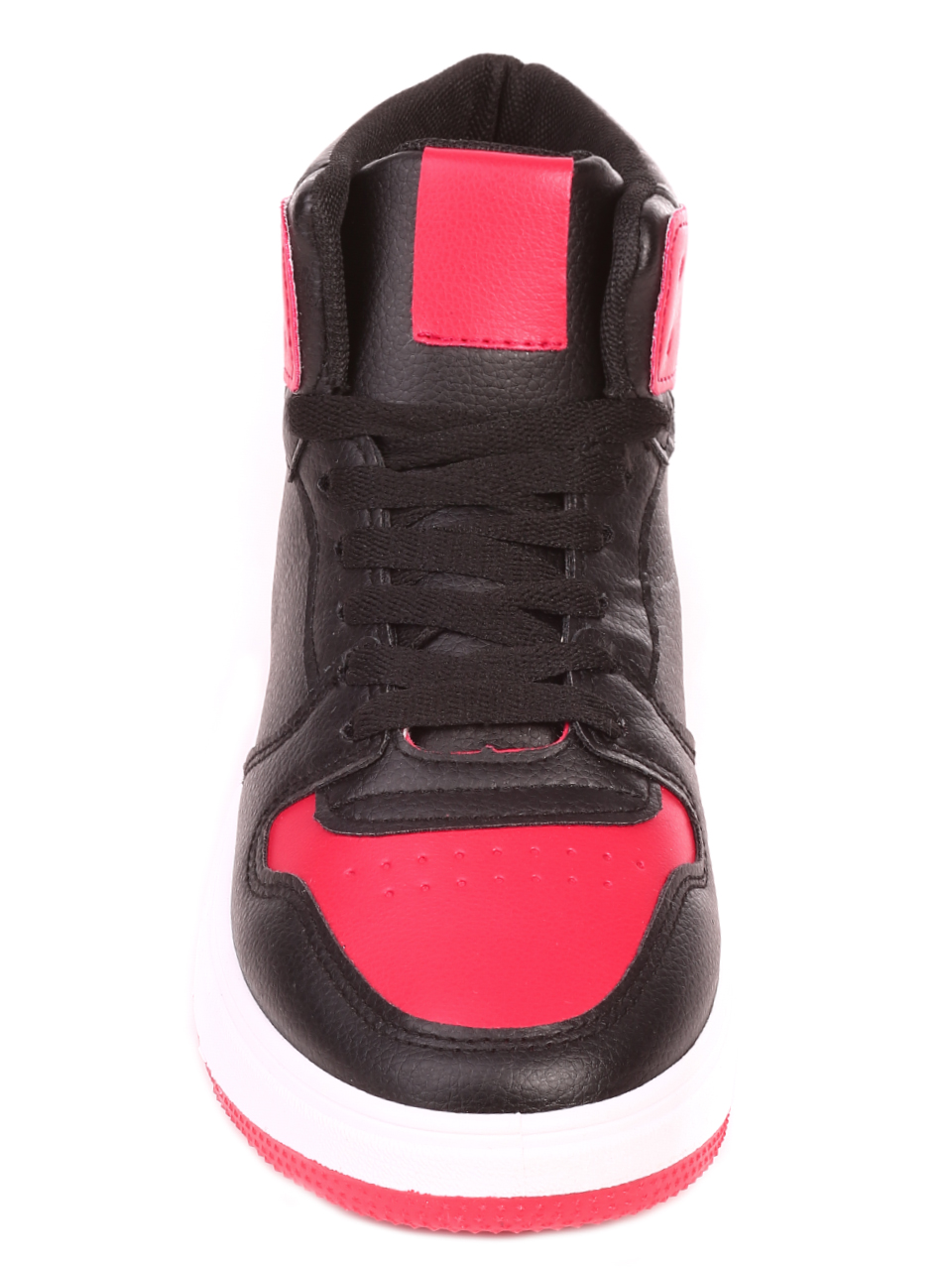 Ежедневни мъжки боти,тип кец, в черно и червено 6U-21520 black/red
