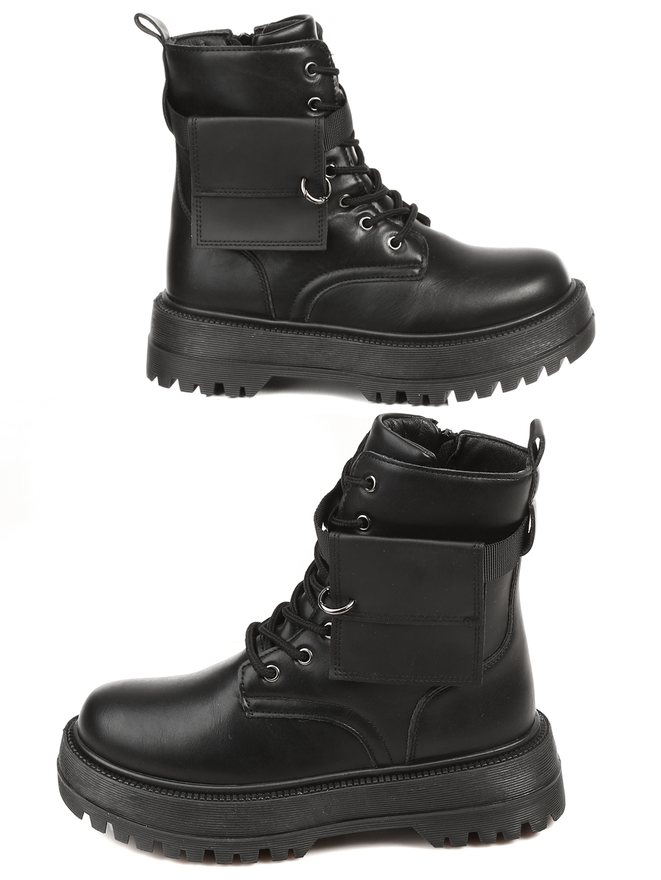 Ежедневни дамски боти в черно 2U-21517 black