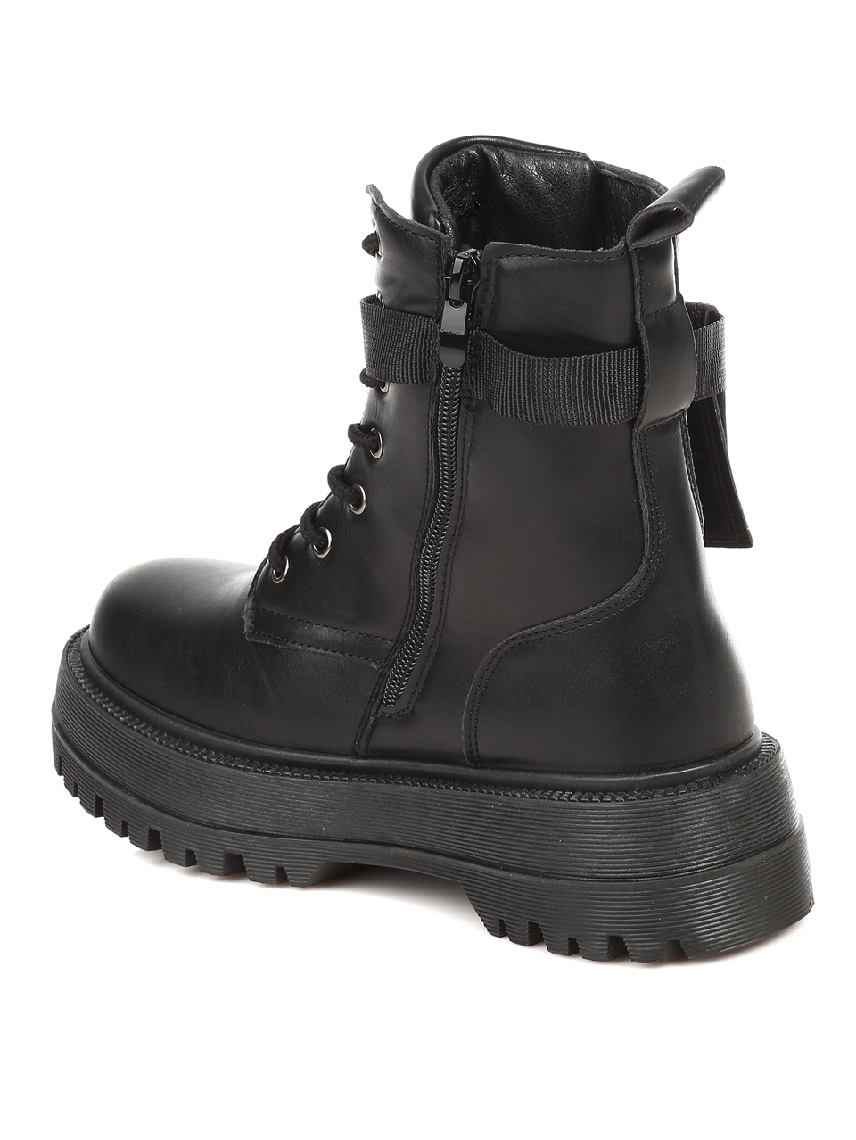 Ежедневни дамски боти в черно 2U-21517 black