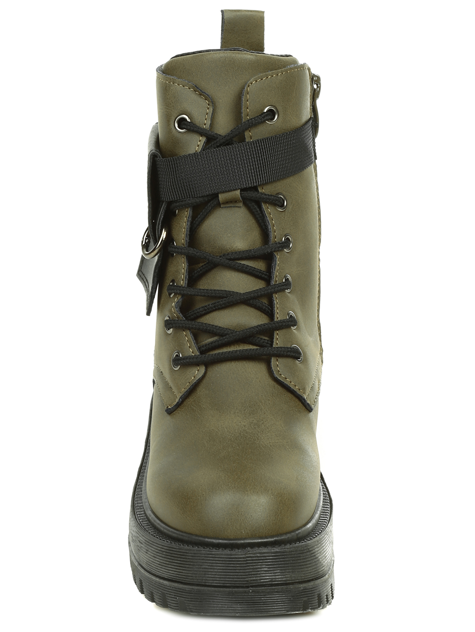 Ежедневни дамски боти в цвят каки  2U-21517 khaki