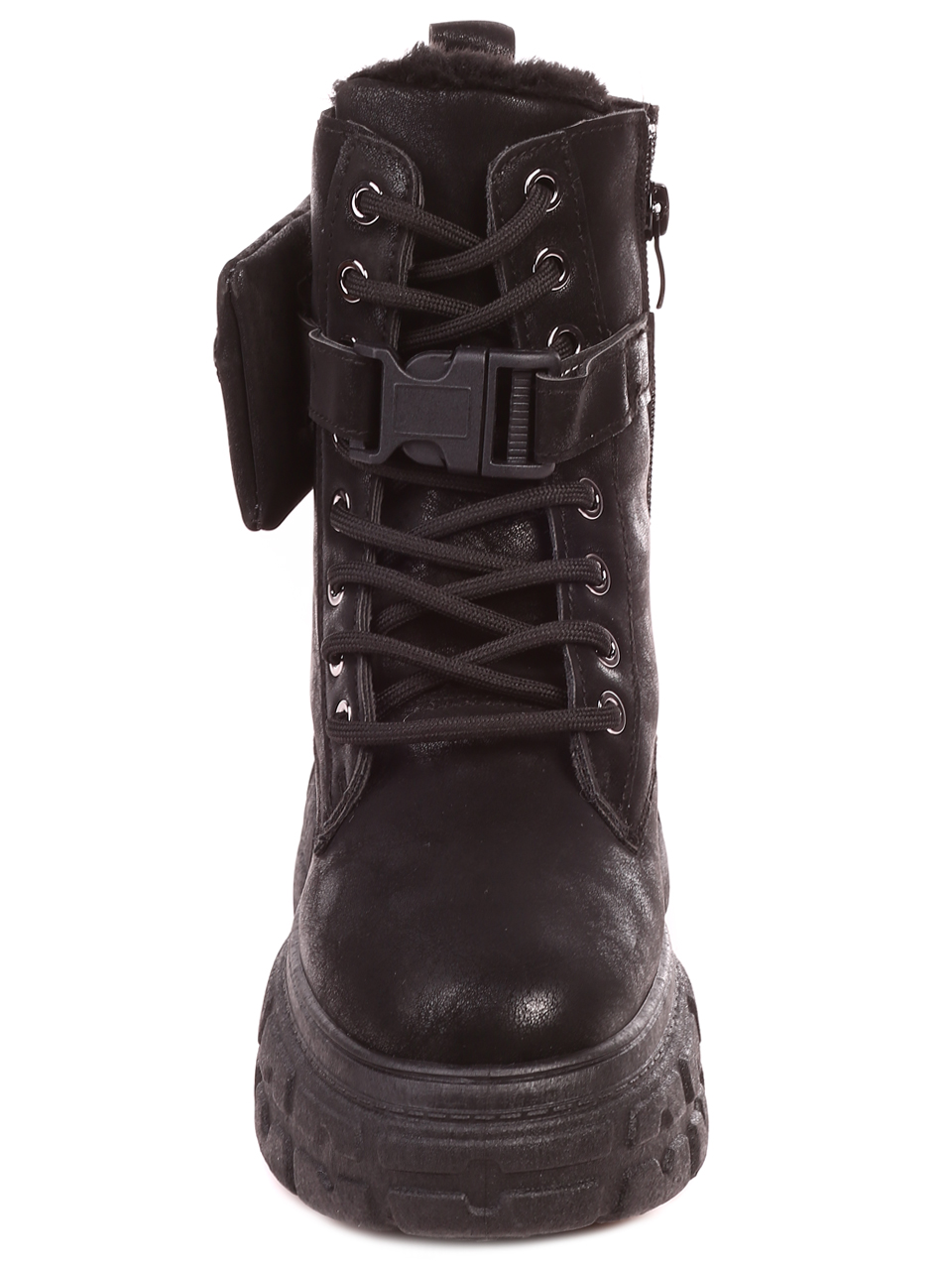 Ежедневни дамски боти в черно 2U-21708 black