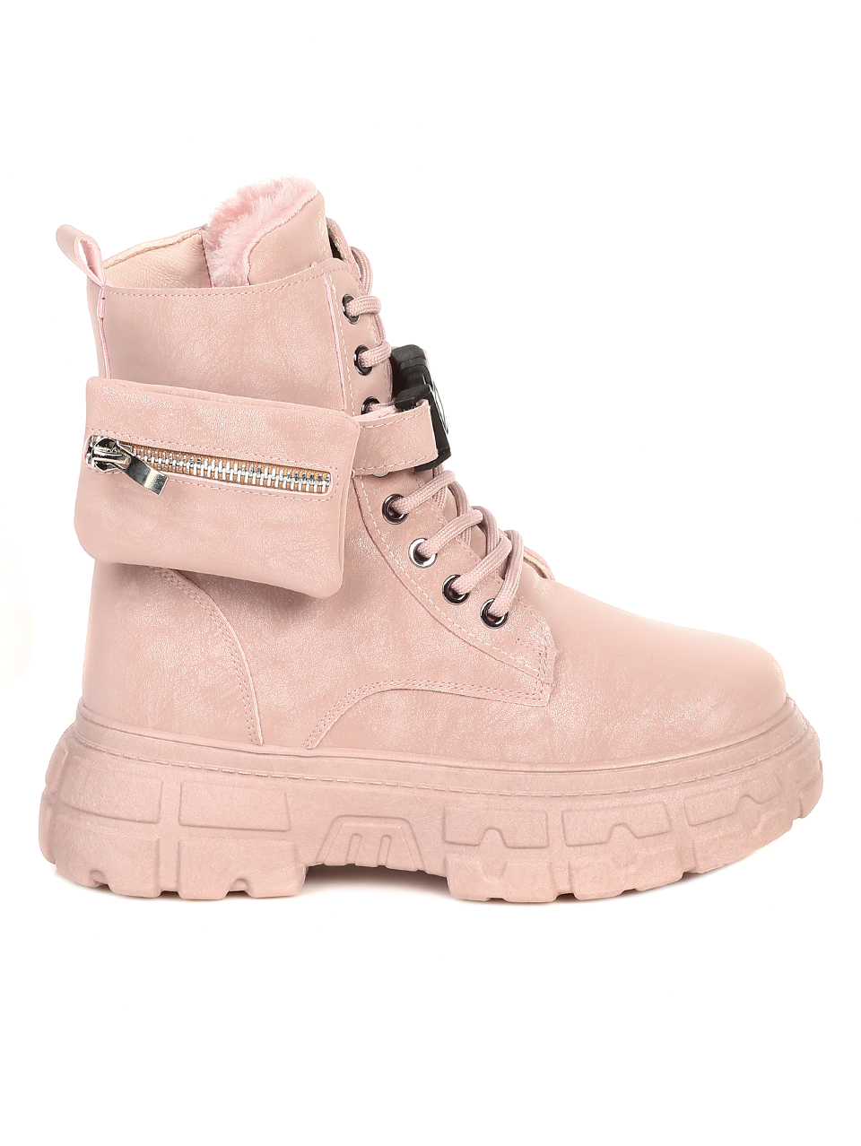 Ежедневни дамски боти в розово 2U-21708 pink
