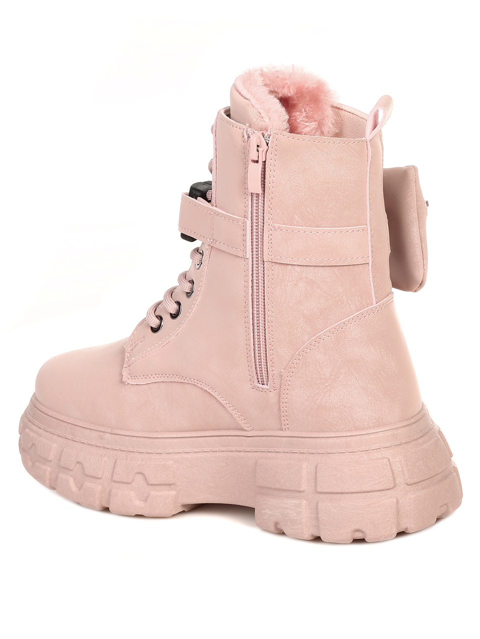 Ежедневни дамски боти в розово 2U-21708 pink