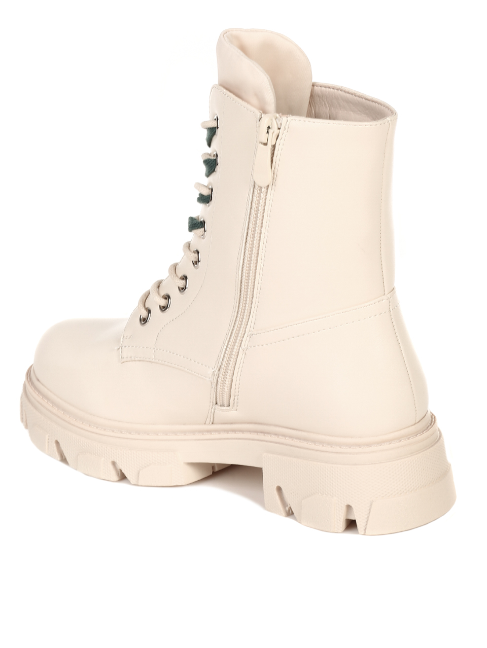 Ежедневни дамски боти в бежово 2R-21620 beige