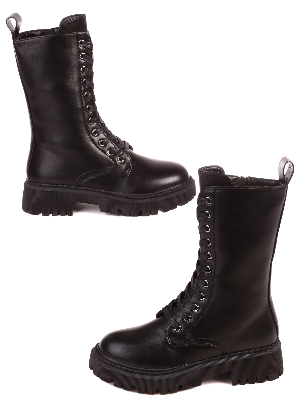 Ежедневни дамски боти в черно 2P-21680 black