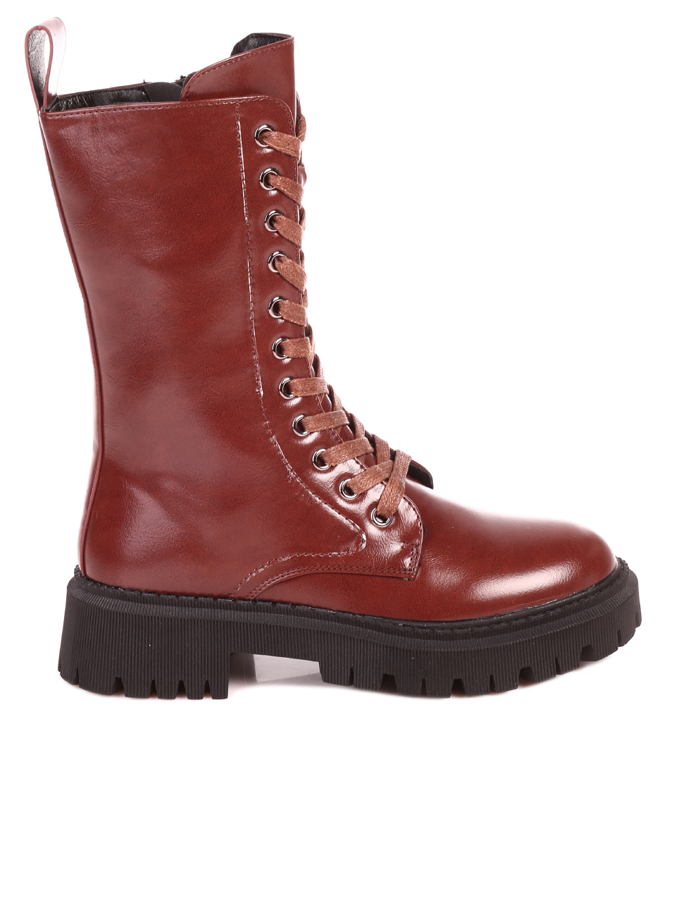 Ежедневни дамски боти в кафяво 2P-21680 brown