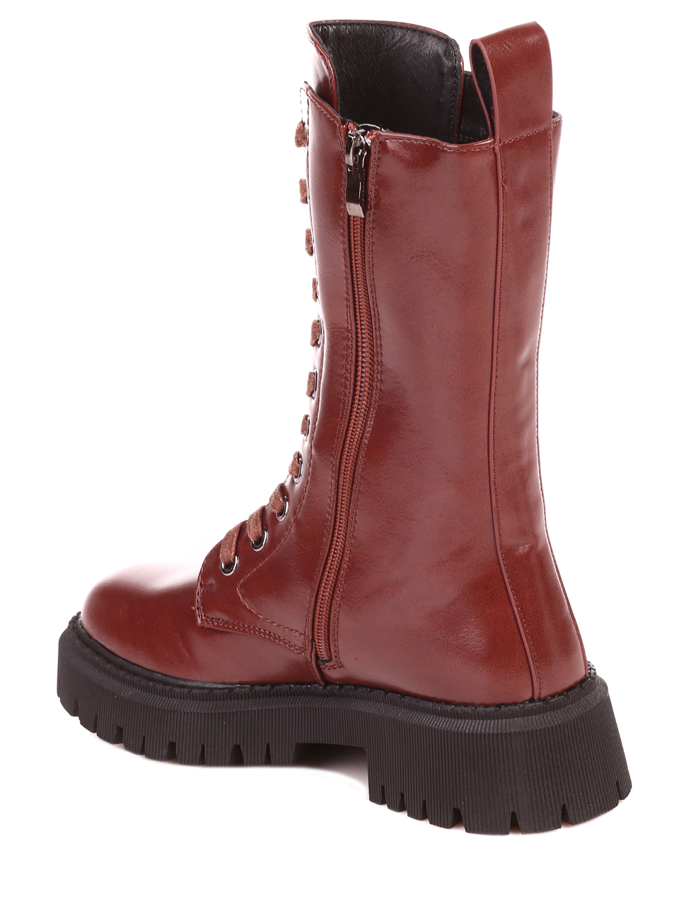 Ежедневни дамски боти в кафяво 2P-21680 brown