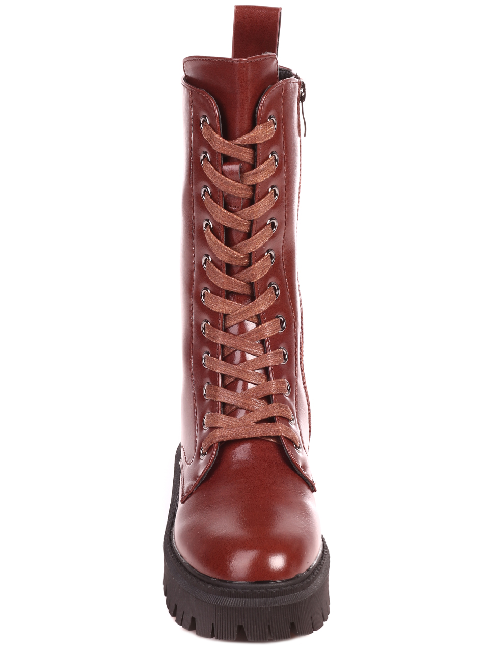 Ежедневни дамски боти в кафяво 2P-21680 brown