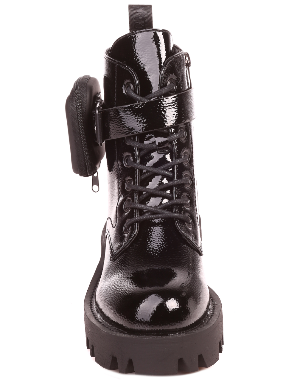 Ежедневни дамски боти в черно 2P-21682 black patent