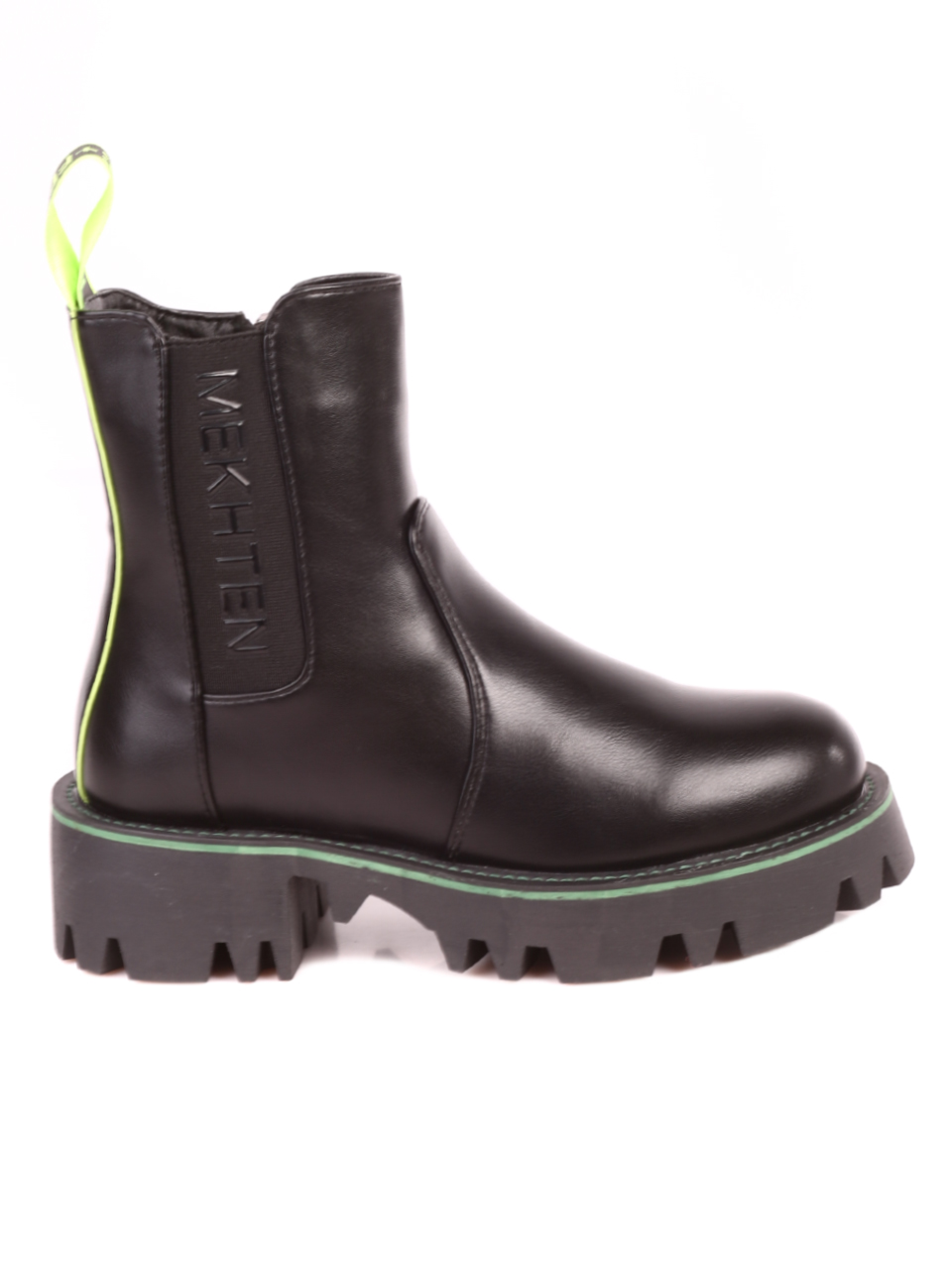 Ежедневни дамски боти в черно 2P-21683 black/green