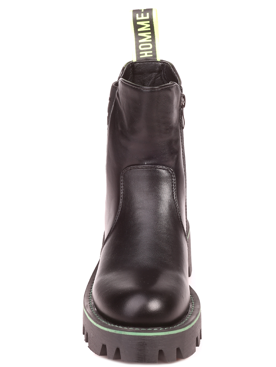 Ежедневни дамски боти в черно 2P-21683 black/green