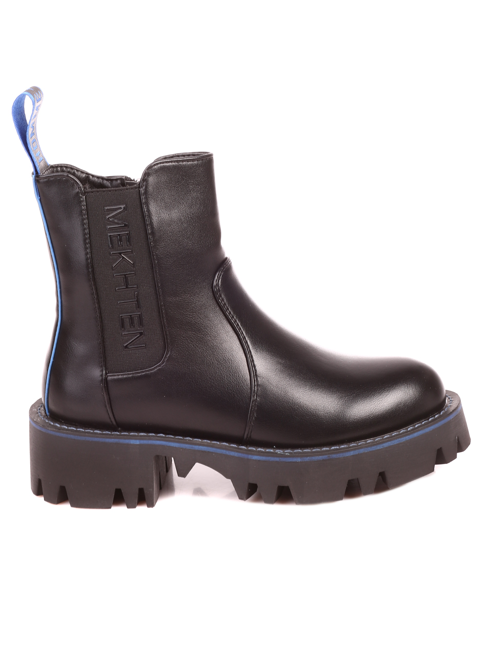 Еждневни дамски боти в черно 2P-21683 black/blue