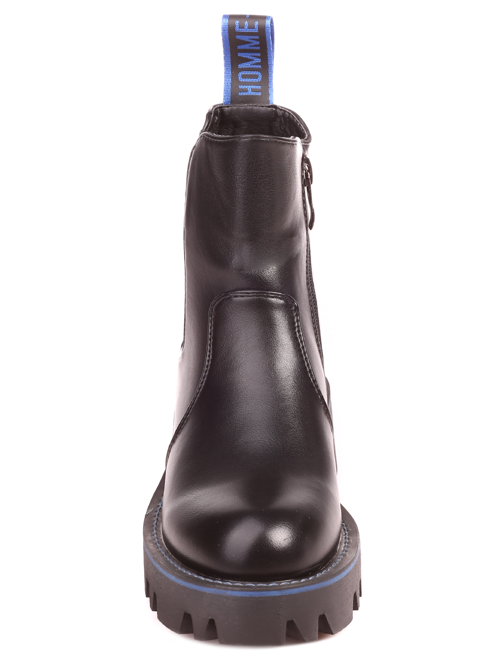 Еждневни дамски боти в черно 2P-21683 black/blue