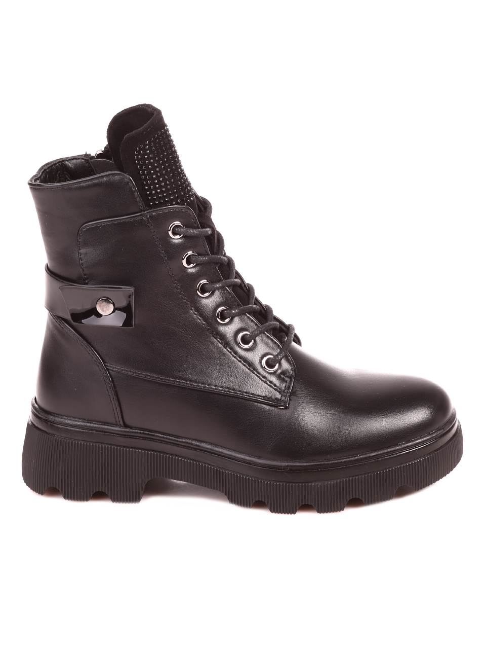 Ежедневни дамски боти в черно 2P-21686 black