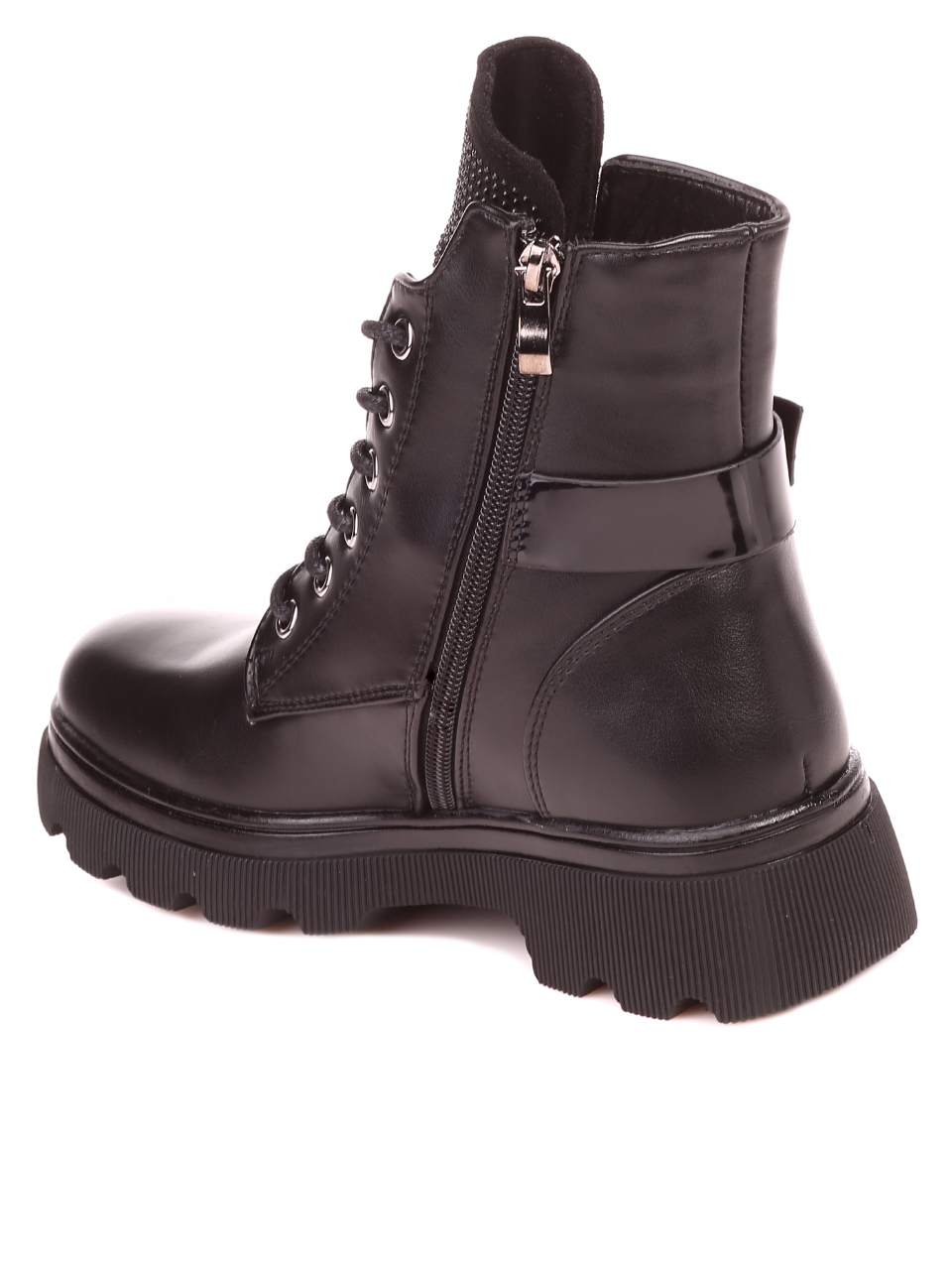 Ежедневни дамски боти в черно 2P-21686 black