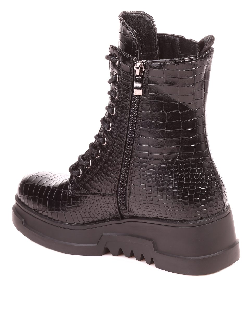 Ежедневни дамски боти в черно 2P-21687 black