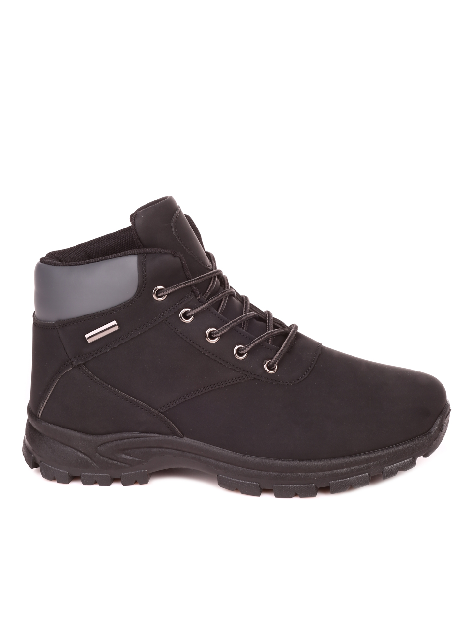 Ежедневни мъжки боти в черно 6U-21637 black