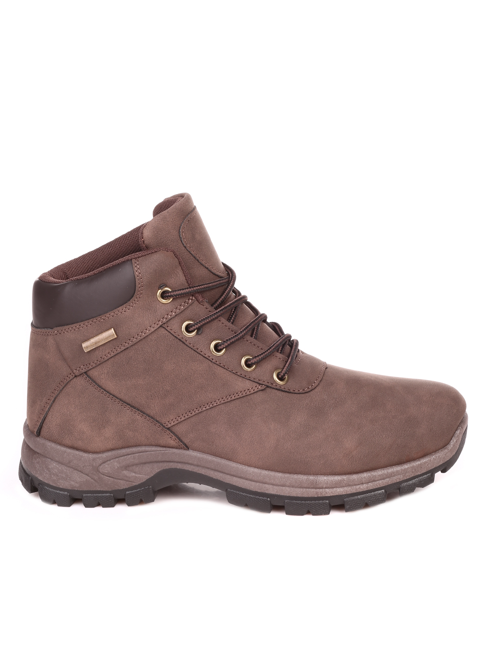 Ежедневни мъжки боти в кафяво 6U-21637 brown