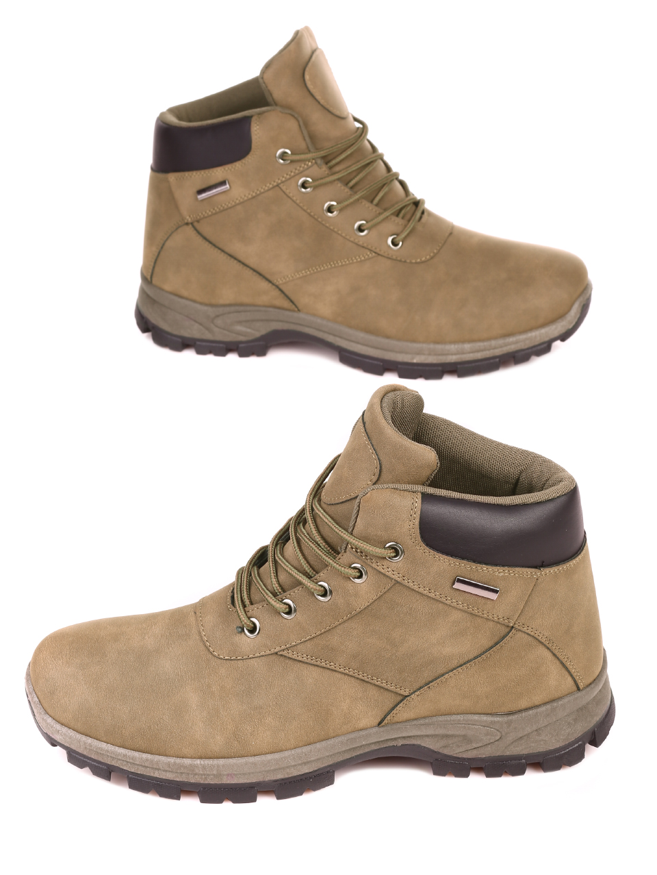 Ежедневни мъжки боти в цвят каки 6U-21637 khaki