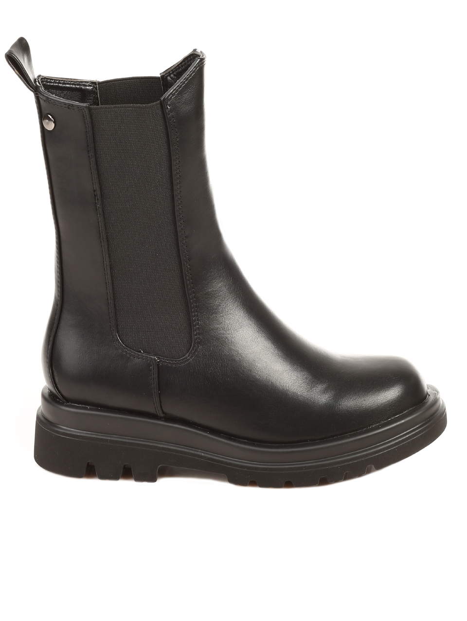 Ежедневни дамски боти в черно 2M-21532 black pu
