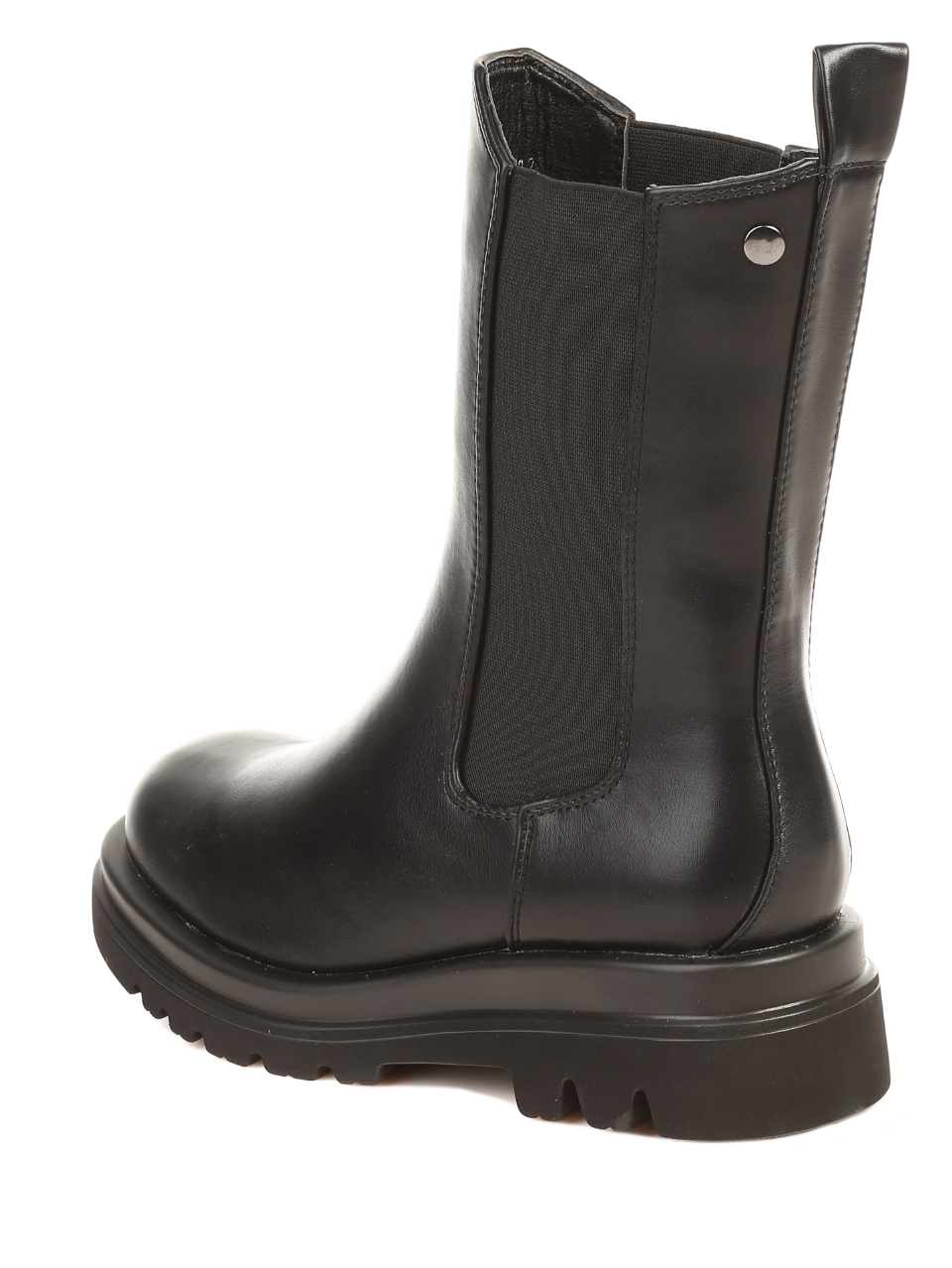 Ежедневни дамски боти в черно 2M-21532 black pu