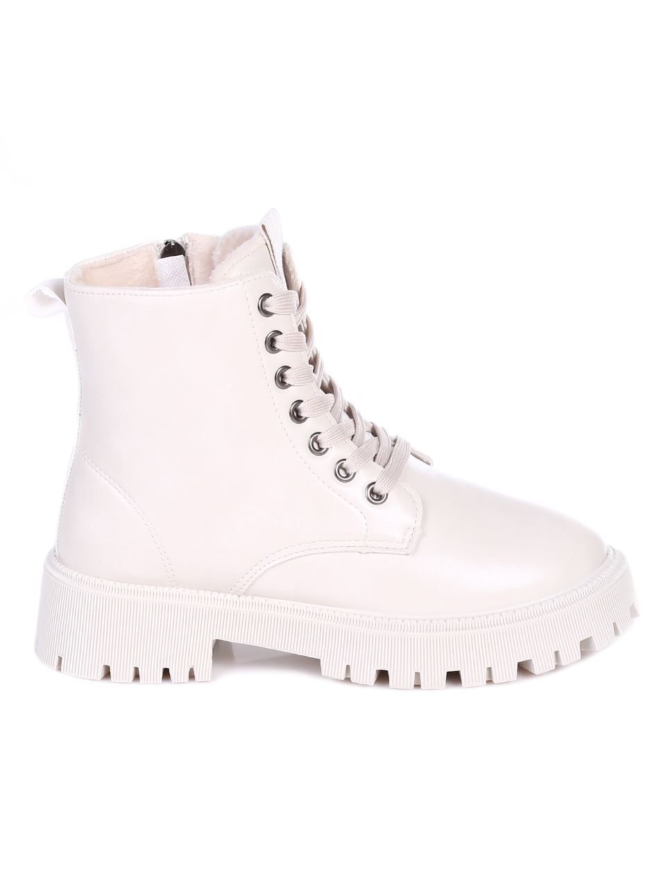 Ежедневни дамски боти в бежово 2U-21731 beige