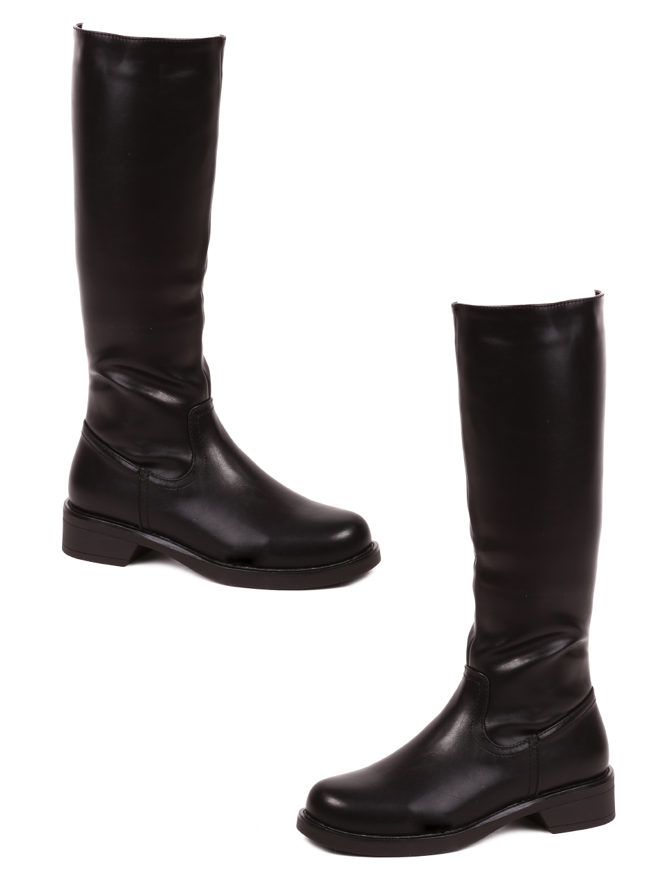 Ежедневни дамски ботуши в черно 1R-21621 black