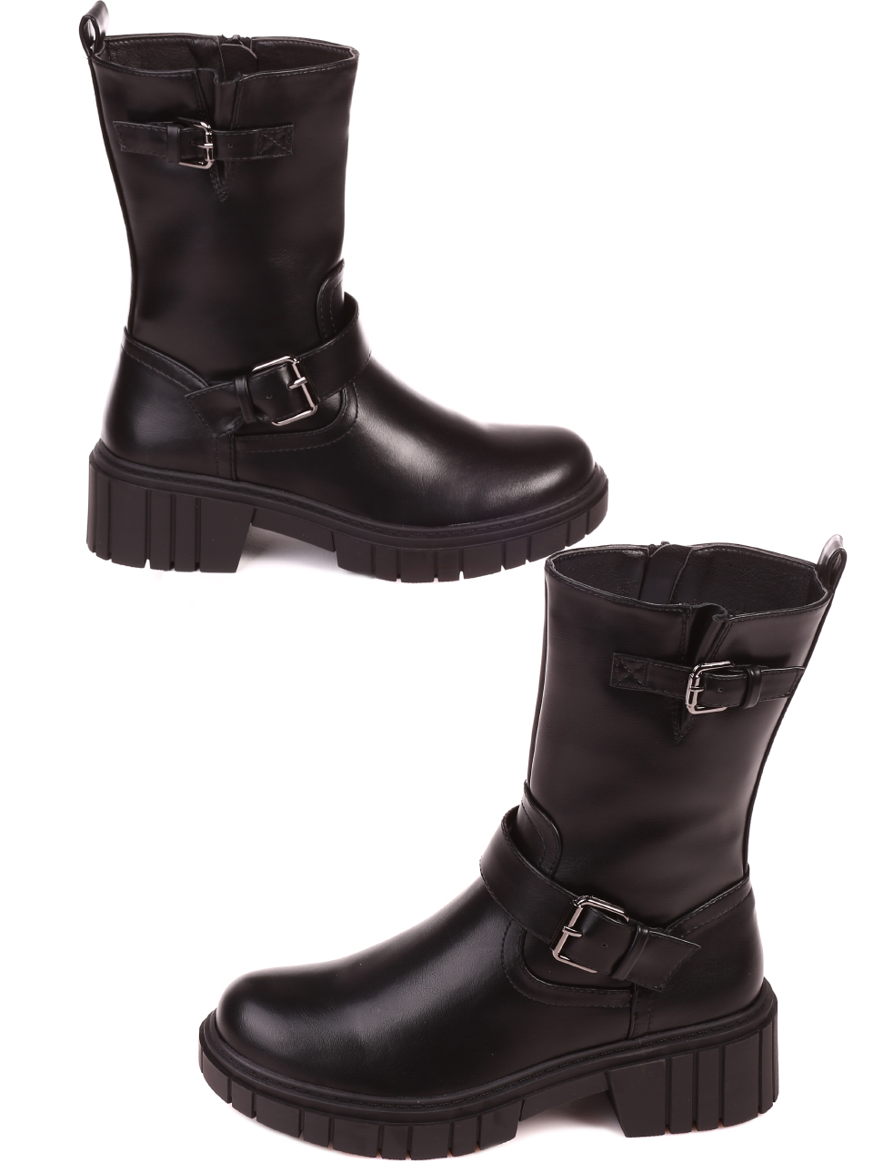 Ежедневни дамски боти в черно 2R-21749 black