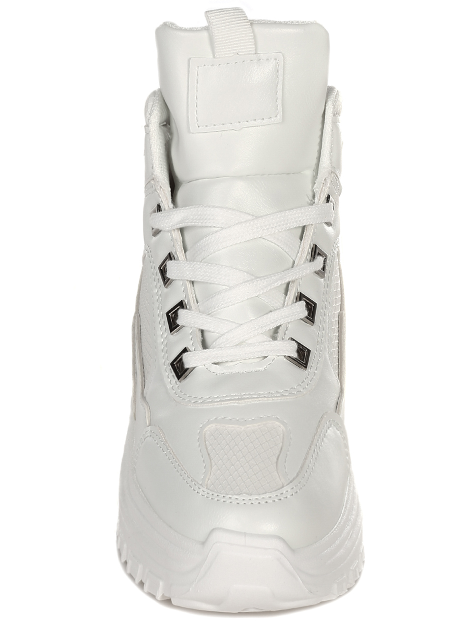 Ежедневни дамски топли боти на платформа в бяло 2U-21693 white