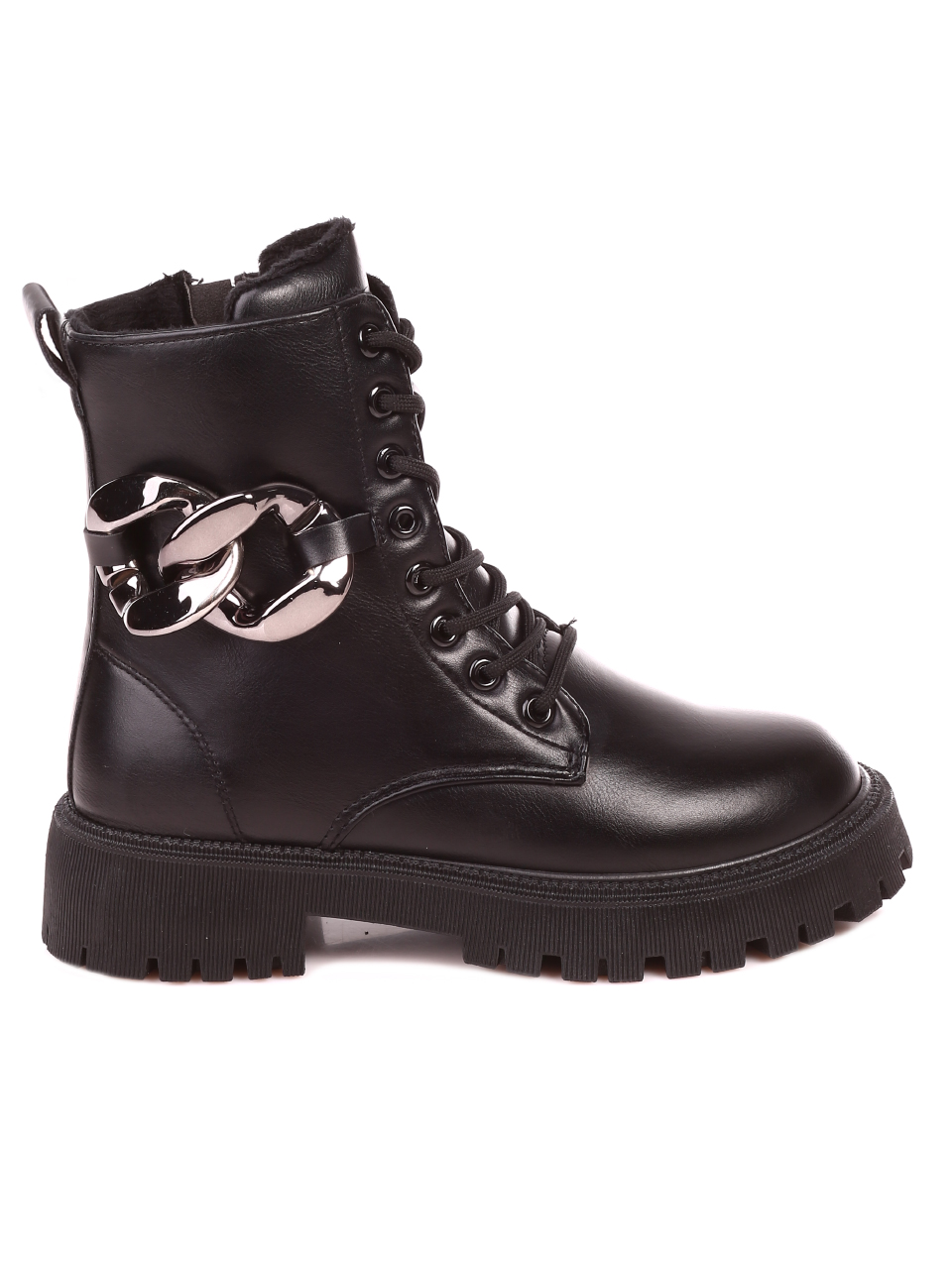 Ежедневни дамски боти в черно  2U-21694 black